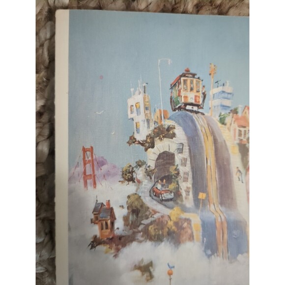 Vintage Printed Card San Francisco Above The Fog Albert Tolf Blank Card 6 X 5 In - Picture 4 of 9